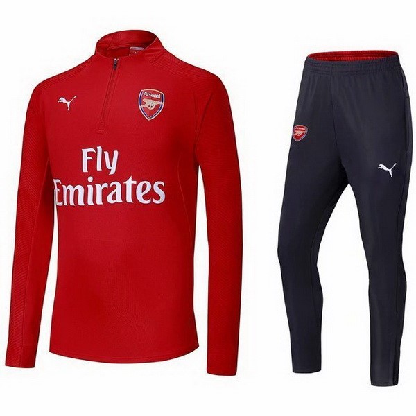 Survetement Football Arsenal 2018-19 Rouge Gris